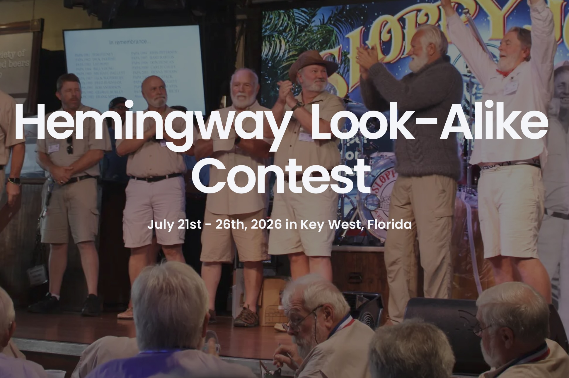 Hemingway look alike contest